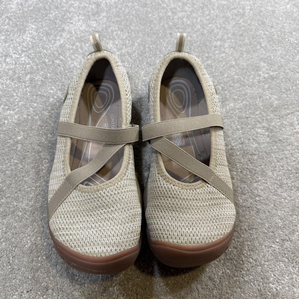 KEEN Hush Knit MJ Maryjane Flats Water Shoes Mesh NWOT 7.5 Granola Gorpcore - Picture 3 of 12